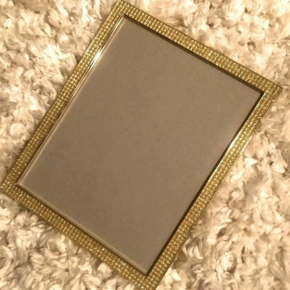 PICTURE FRAME | Gold Sparkle Gem Border 10”x8”